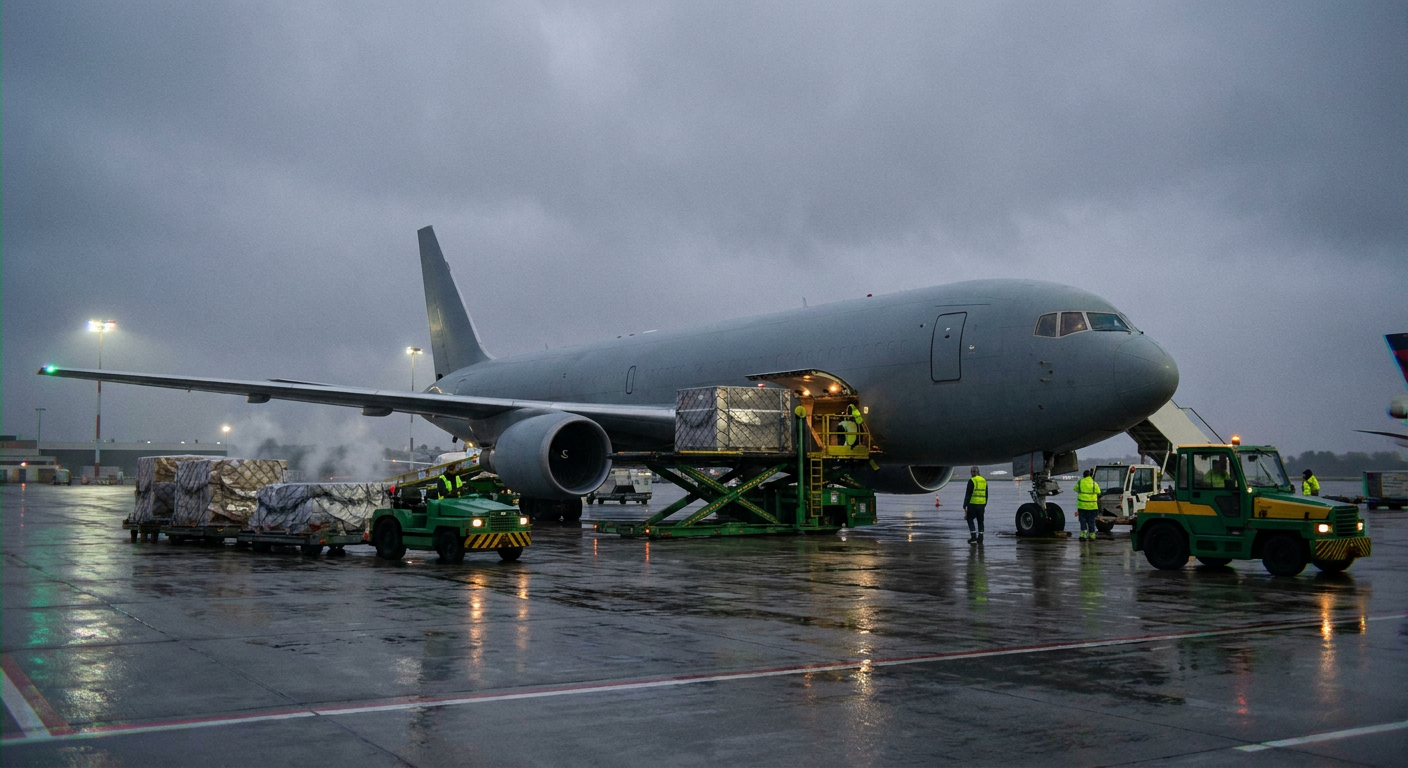Cargo aircraft loading